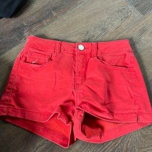 Red shorts